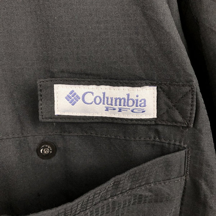 Columbia Tamamimi Short-Sleeve Fishing Shirt, Men's Size M (equivalent to size M) polyester black type Vintage Second Hand