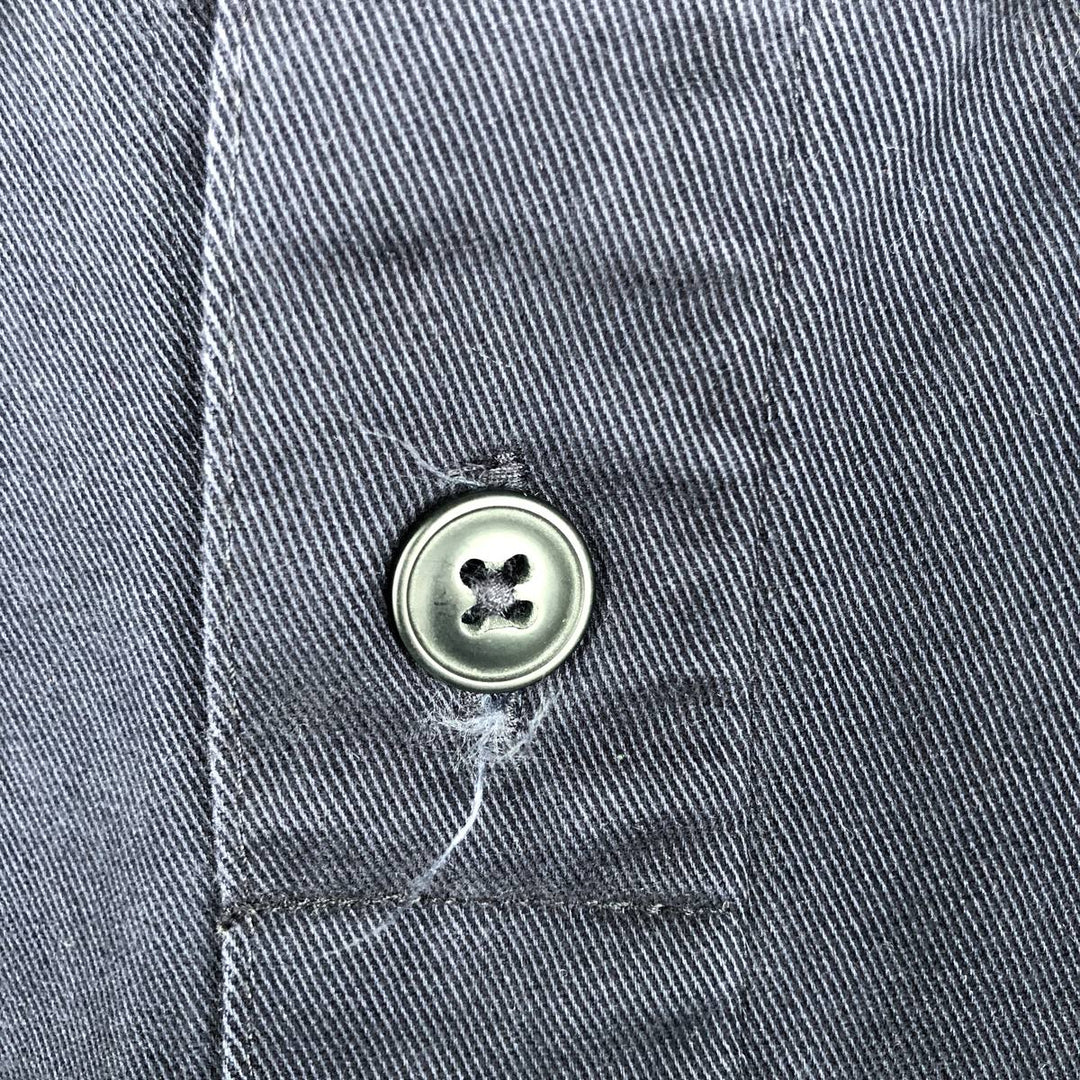 Ralph Lauren CHAPS Long-Sleeve Cotton Shirt, Men's Size L (approx.) cotton navy blue type Vintage Second Hand