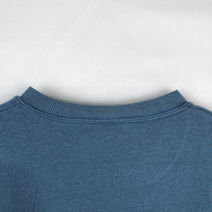 90'S Jerzees Printed Sweatshirt, Made in USA, Men's XL, Vintage cotton blue type Vintage Second Hand