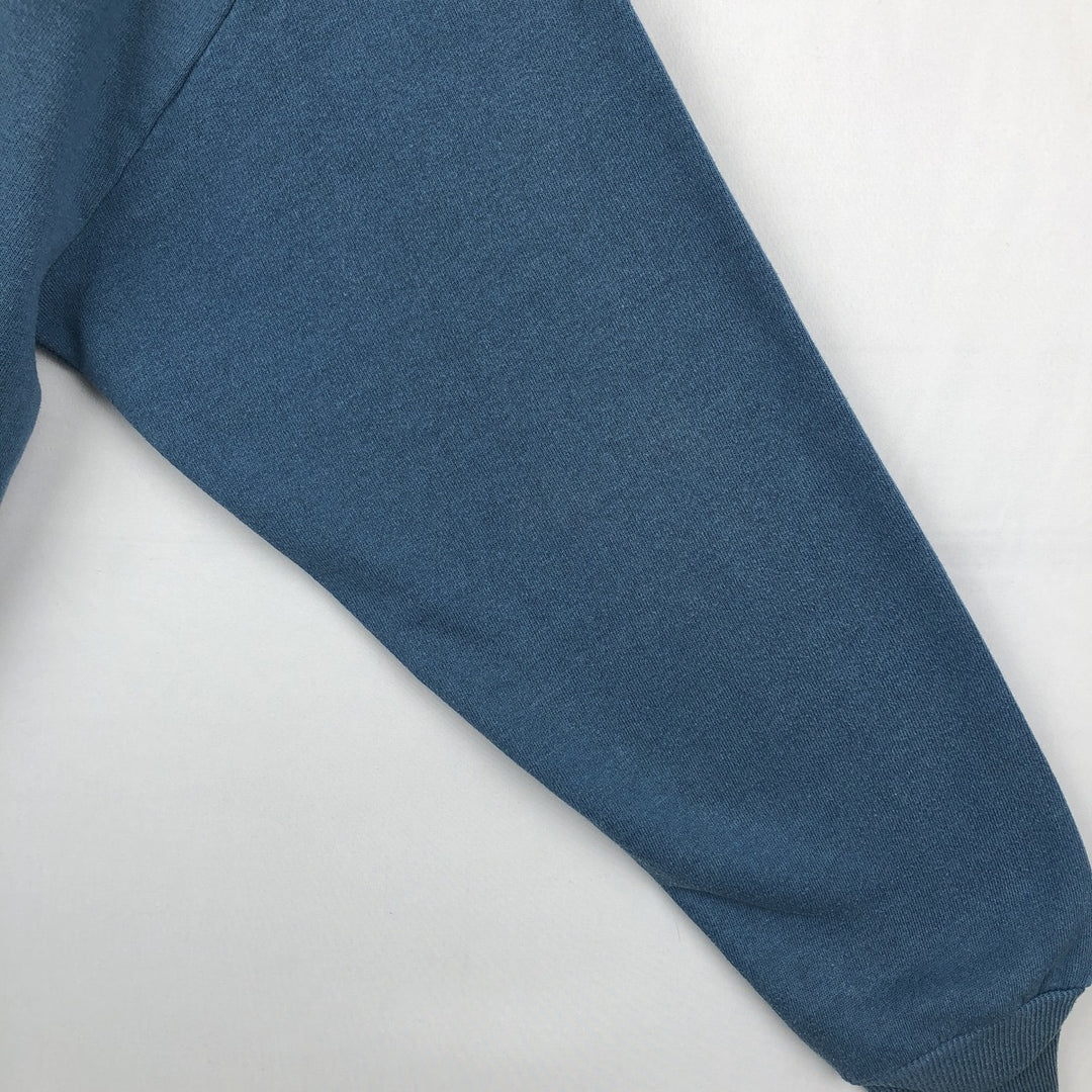 90'S Jerzees Printed Sweatshirt, Made in USA, Men's XL, Vintage cotton blue type Vintage Second Hand