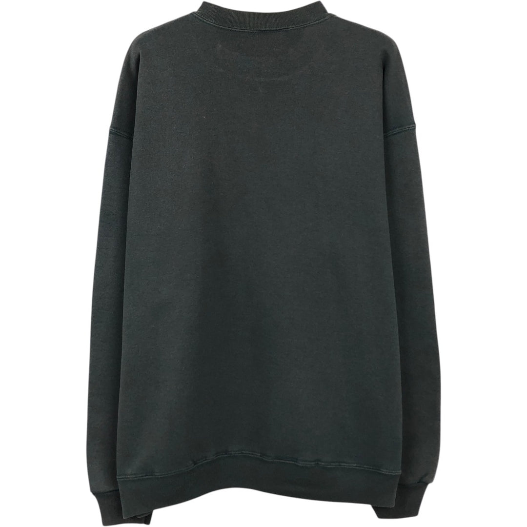 90'S Marathon Apparel Silver Line Outfitters Printed Sweatshirt, Made in USA, Men's Size L (approx.), Vintage polyester Green type dark green Vintage Second Hand