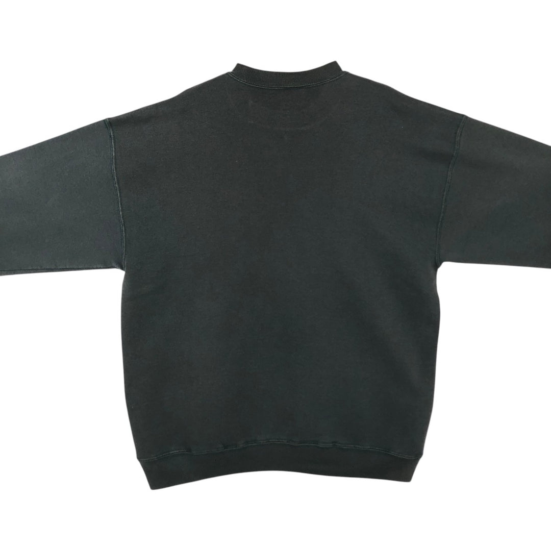 90'S Marathon Apparel Silver Line Outfitters Printed Sweatshirt, Made in USA, Men's Size L (approx.), Vintage polyester Green type dark green Vintage Second Hand