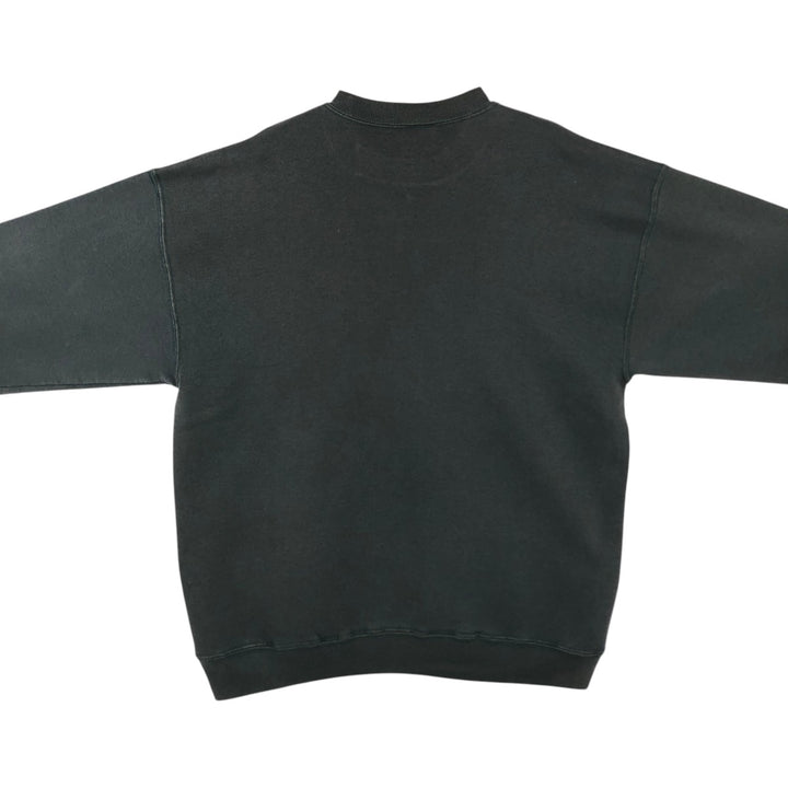 90'S Marathon Apparel Silver Line Outfitters Printed Sweatshirt, Made in USA, Men's Size L (approx.), Vintage polyester Green type dark green Vintage Second Hand