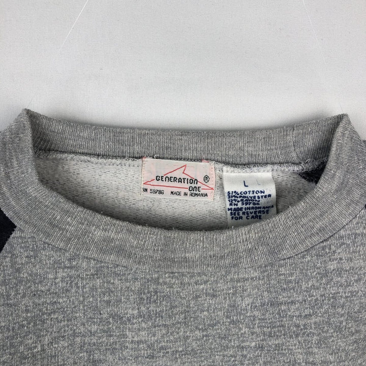 80'S Vintage Sweatshirt/Sweatshirt, Men's Size L (approx.) cotton gray type Vintage Second Hand