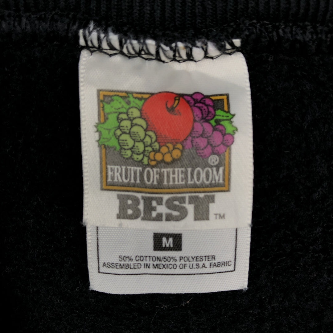 90s-00'S Fruit of the Loom Phantom of the Opera print sweatshirt, men's size M (approx.) cotton black type Vintage Second Hand