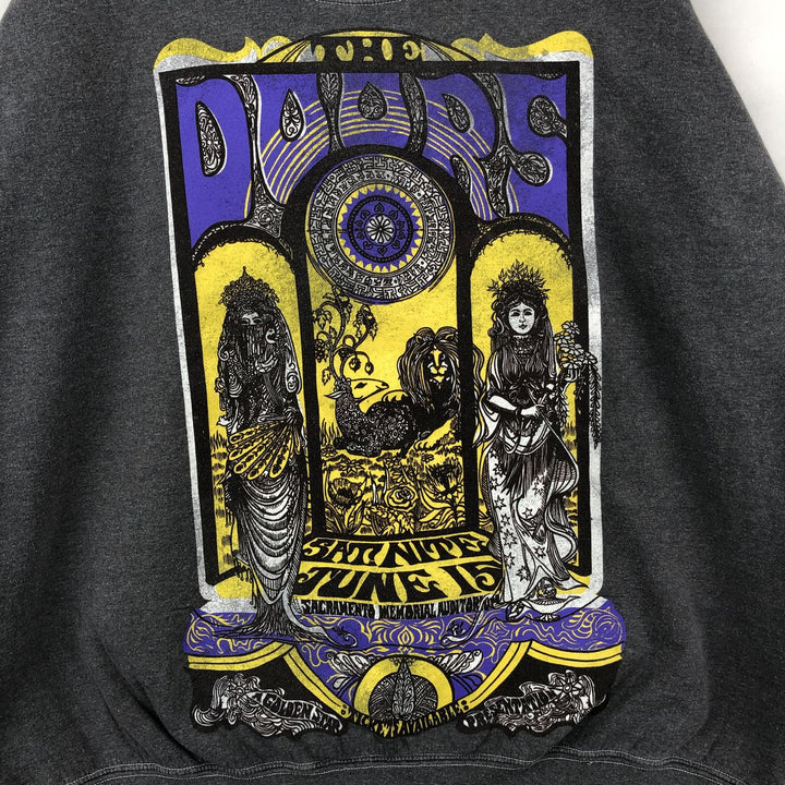 The Doors band sweatshirt/trainer, men's size XXL. cotton gray type Vintage Second Hand