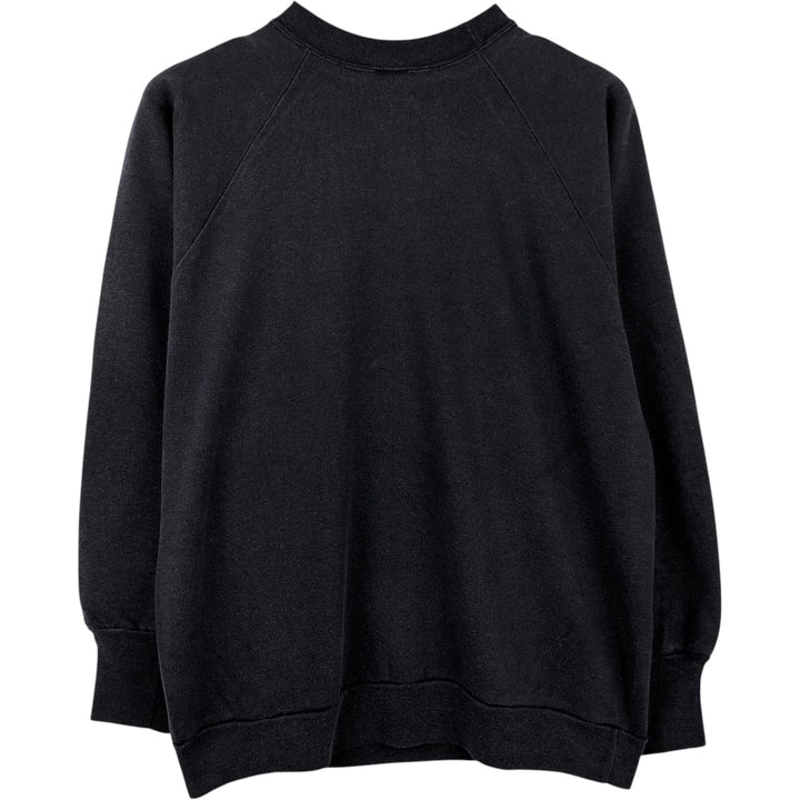 80s-90'S SIGNAL printed sweatshirt, made in USA, men's size XL equivalent. polyester black type Vintage Second Hand