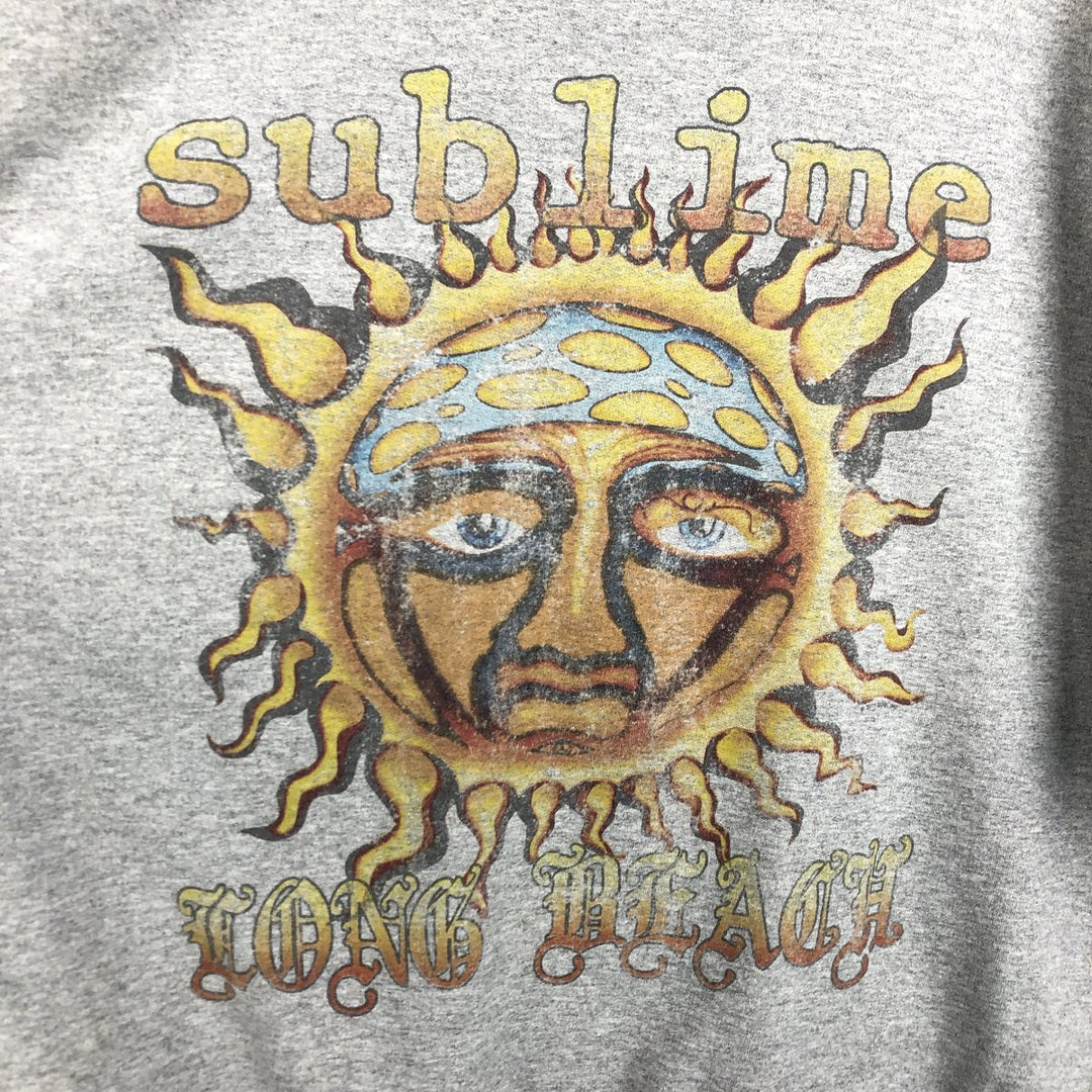 SUBLIME Band Sweatshirt Trainer Men's XXL equivalent unclear gray type Vintage Second Hand