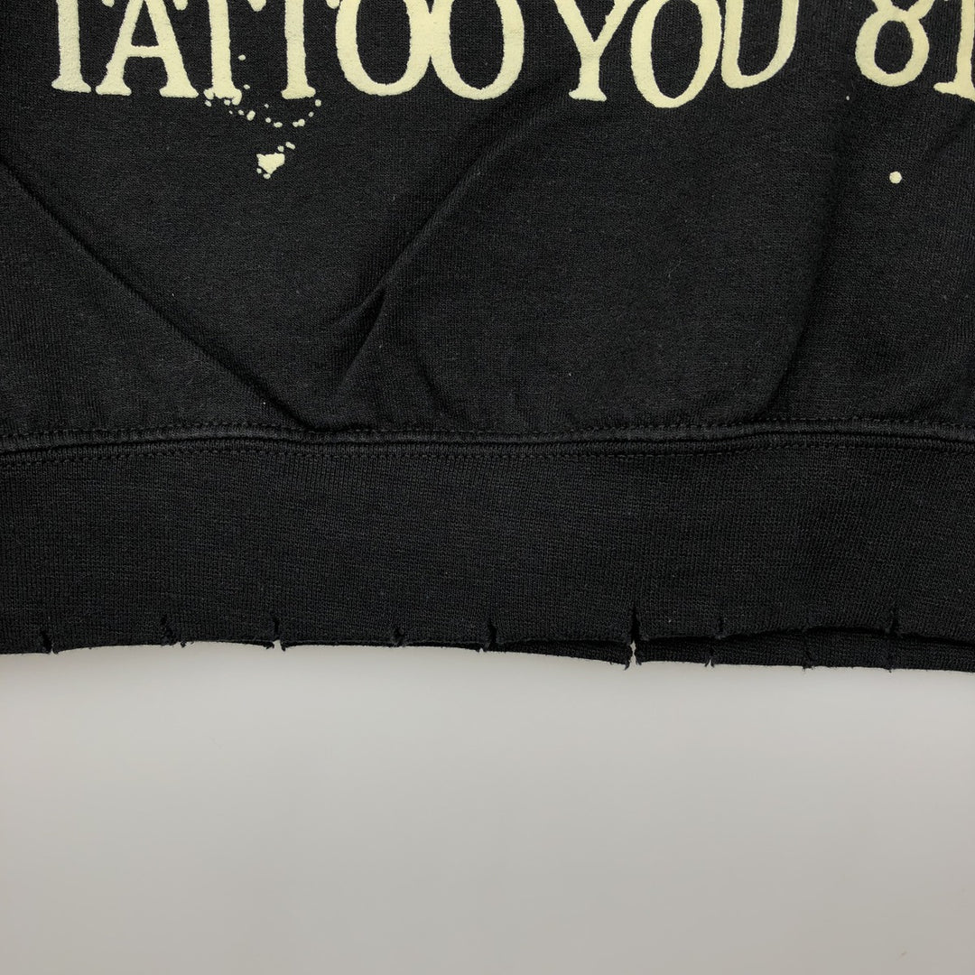 THE ROLLING STONES The Rolling Stones Band Sweatshirt Trainer Men's M size cotton black type Vintage Second Hand