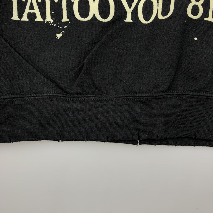 THE ROLLING STONES The Rolling Stones Band Sweatshirt Trainer Men's M size cotton black type Vintage Second Hand