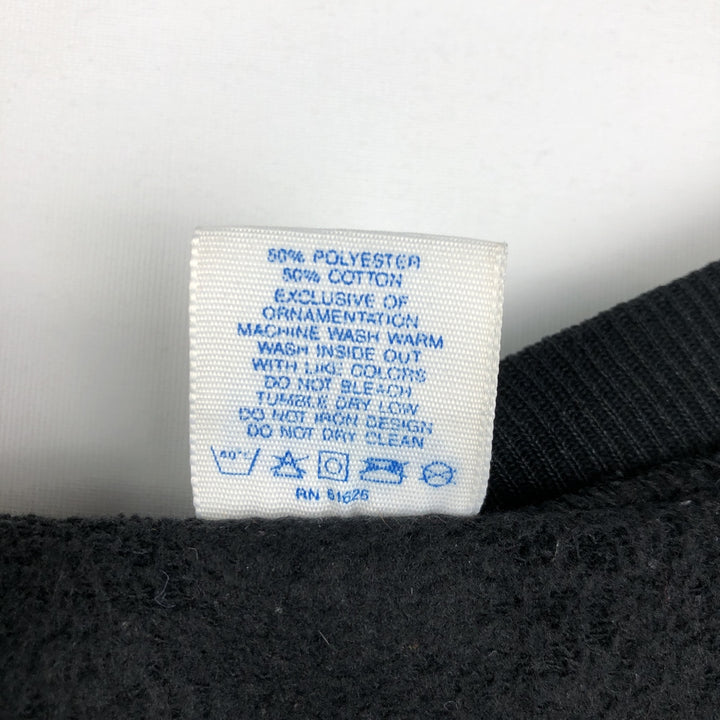 90'S Velva Sheen Printed Sweatshirt, Made in USA, Men's Size L (Equivalent), Vintage cotton black type Vintage Second Hand