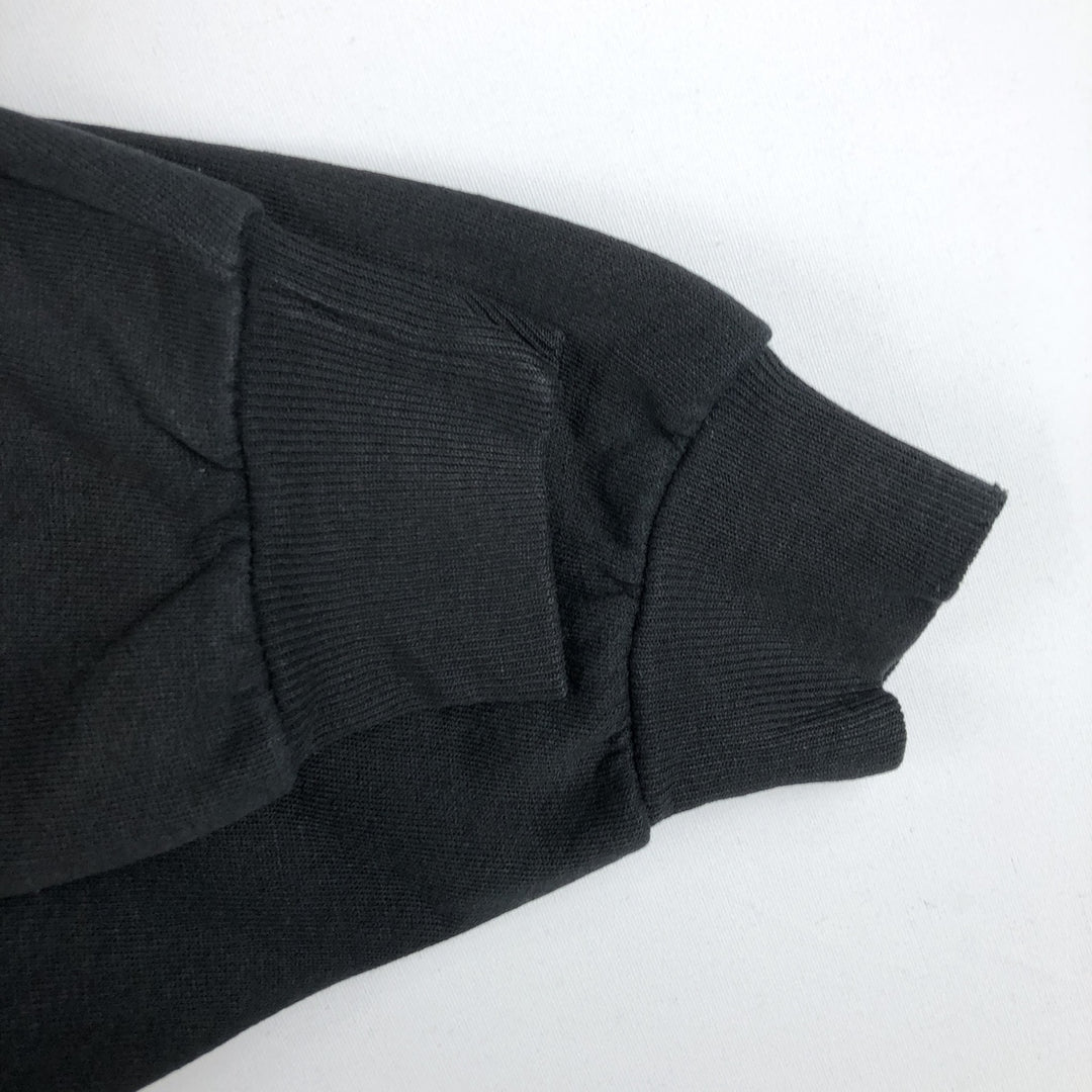 90'S Velva Sheen Printed Sweatshirt, Made in USA, Men's Size L (Equivalent), Vintage cotton black type Vintage Second Hand