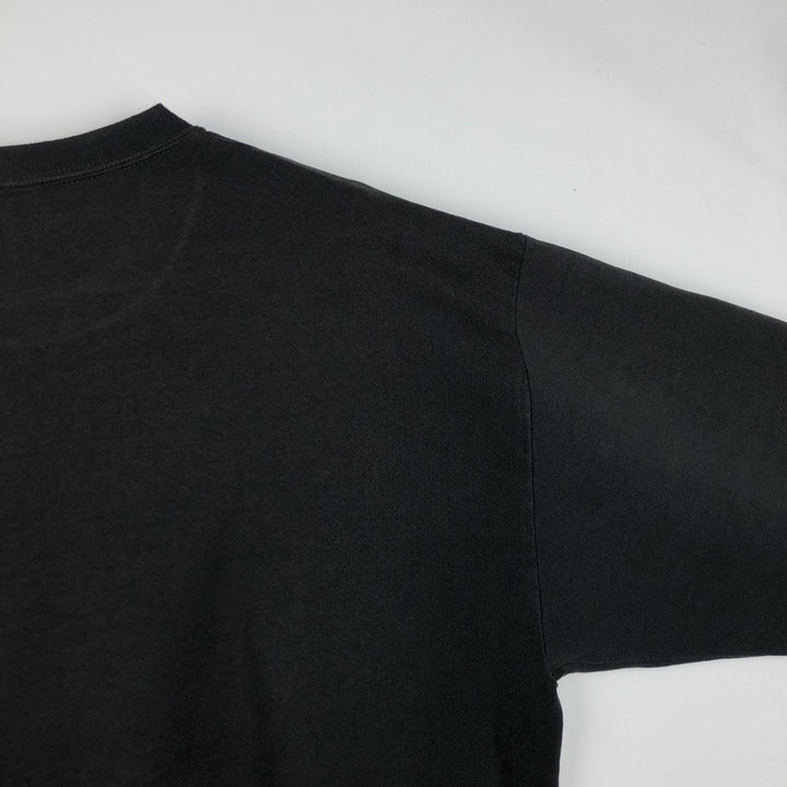 90'S Velva Sheen Printed Sweatshirt, Made in USA, Men's Size L (Equivalent), Vintage cotton black type Vintage Second Hand
