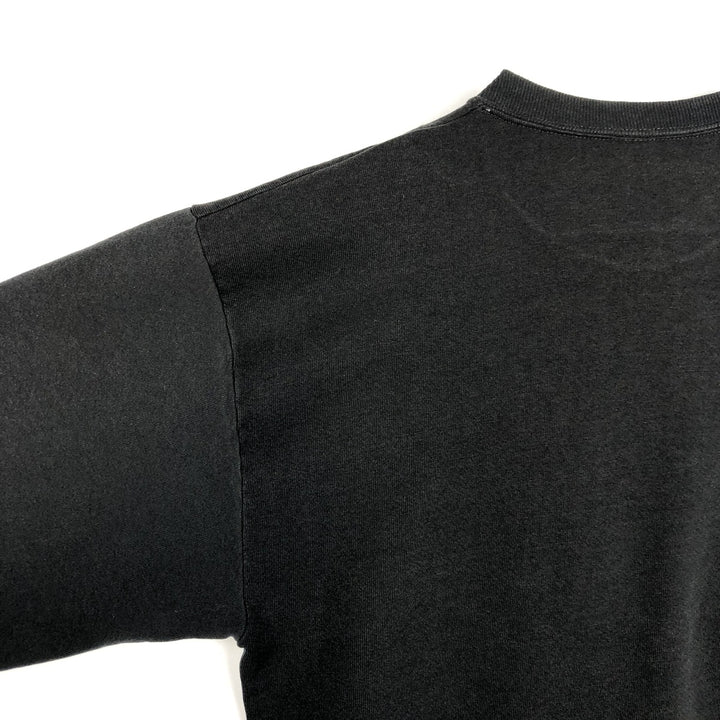 90'S Velva Sheen Printed Sweatshirt, Made in USA, Men's Size L (Equivalent), Vintage cotton black type Vintage Second Hand