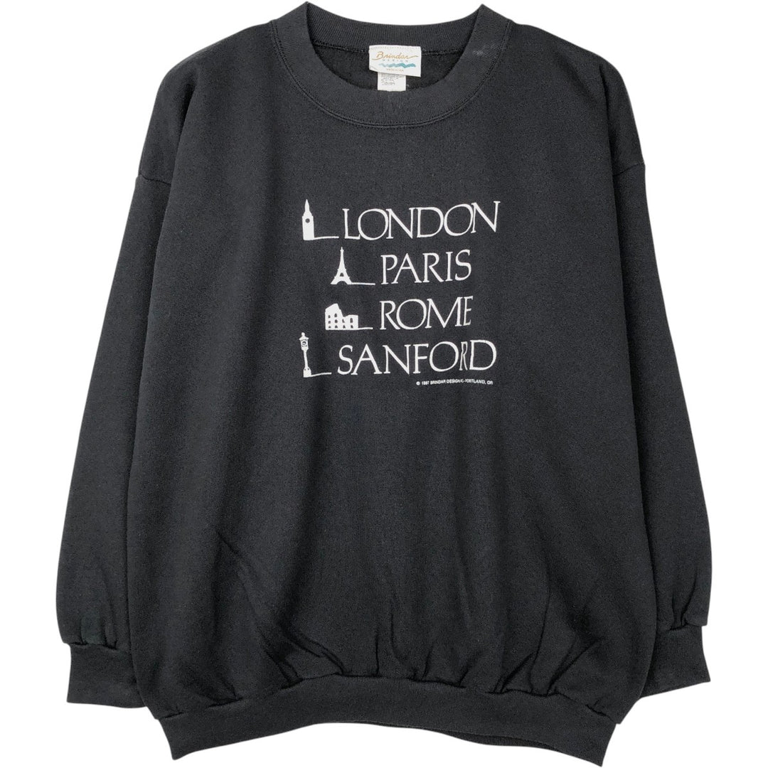 Blender Design Printed Sweatshirt, Made in USA, Men's XXL equivalent. cotton black type Vintage Second Hand