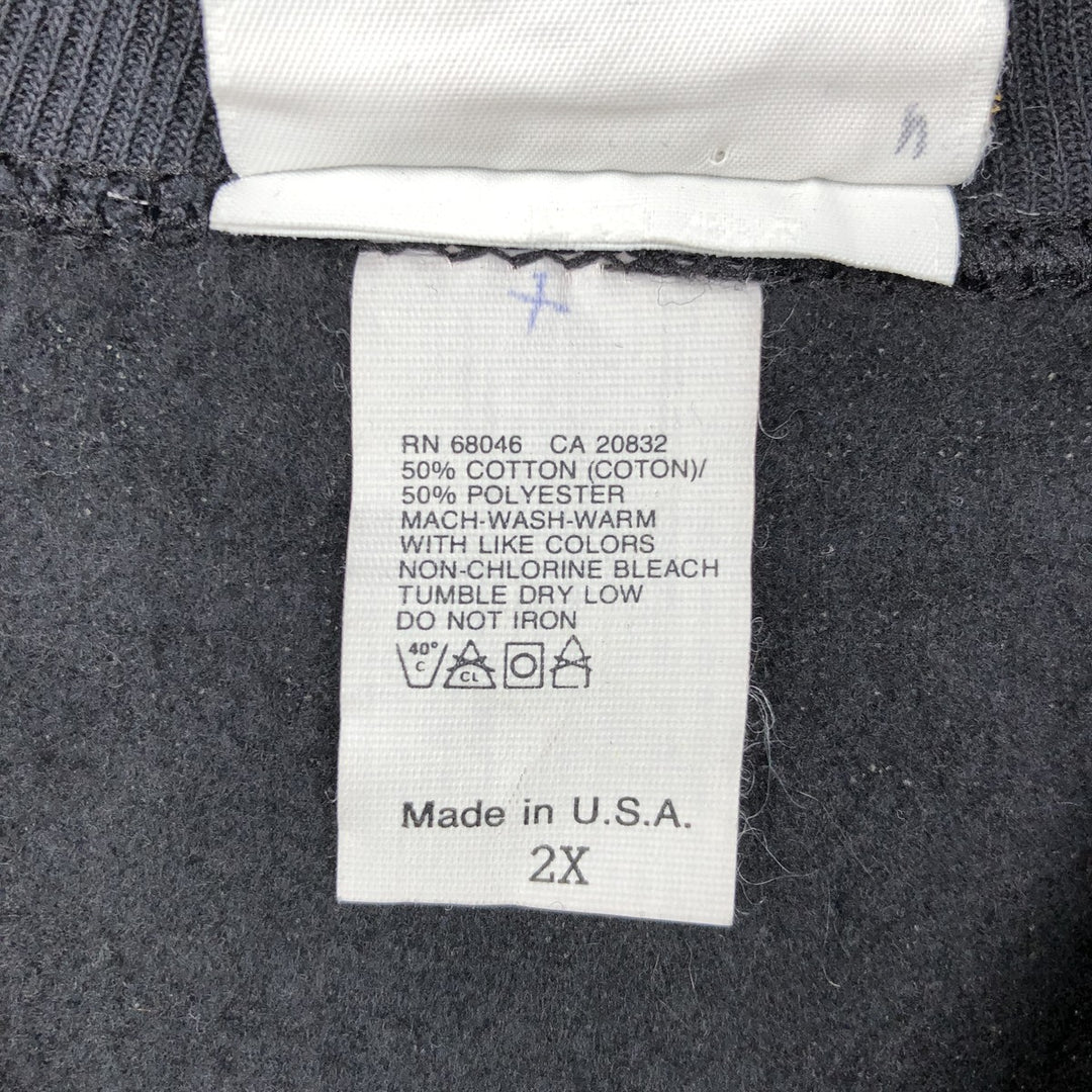 Blender Design Printed Sweatshirt, Made in USA, Men's XXL equivalent. cotton black type Vintage Second Hand