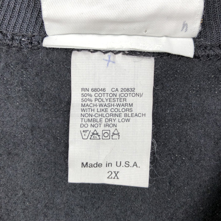 Blender Design Printed Sweatshirt, Made in USA, Men's XXL equivalent. cotton black type Vintage Second Hand