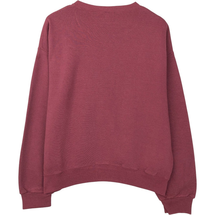 Vintage 90'S Russell printed sweatshirt, size XL, men's cotton burgundy type Vintage Second Hand