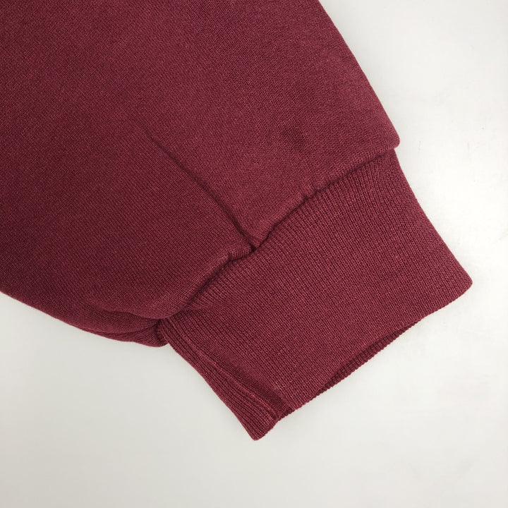 Vintage 90'S Russell printed sweatshirt, size XL, men's cotton burgundy type Vintage Second Hand