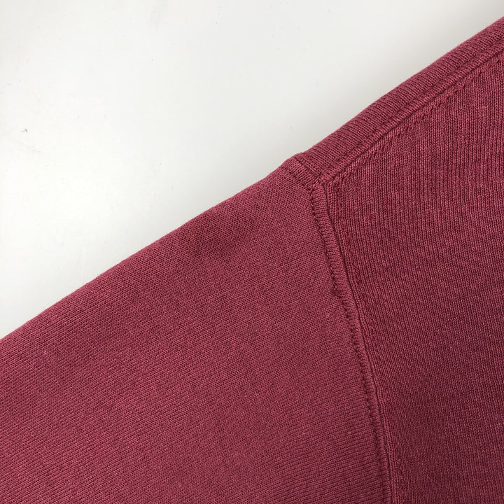 Vintage 90'S Russell printed sweatshirt, size XL, men's cotton burgundy type Vintage Second Hand