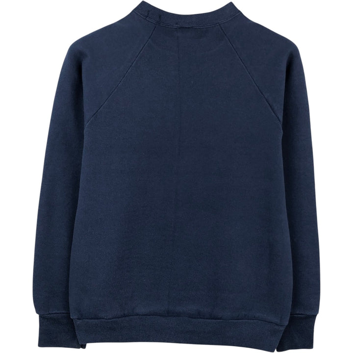90'S Fruit of the Loom Print Sweatshirt, Made in USA, Men's Size M (approx.), Vintage cotton navy blue type Vintage Second Hand