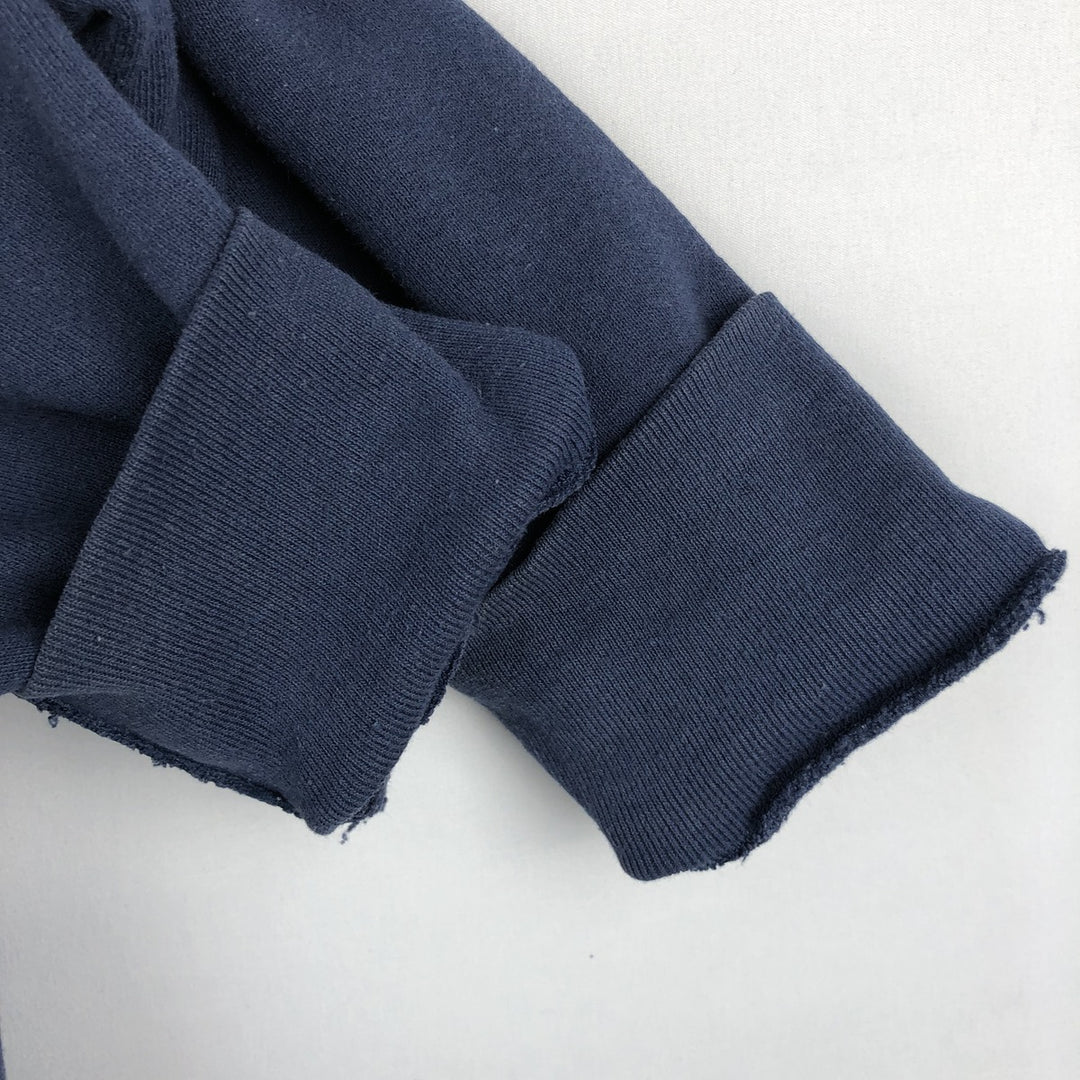 90'S Fruit of the Loom Print Sweatshirt, Made in USA, Men's Size M (approx.), Vintage cotton navy blue type Vintage Second Hand