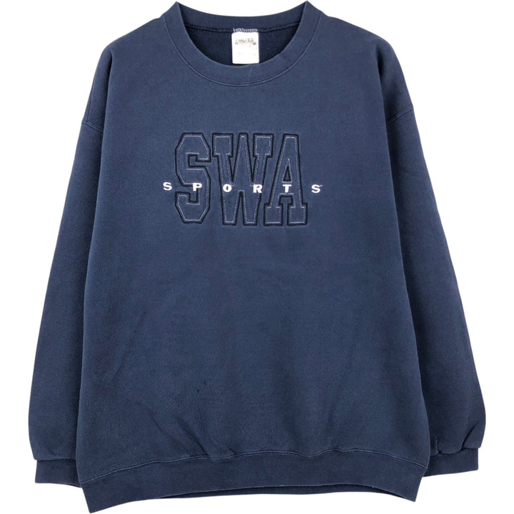 TULTEX Sweatshirt, Men's Size XL (equivalent) cotton navy blue type Vintage Second Hand
