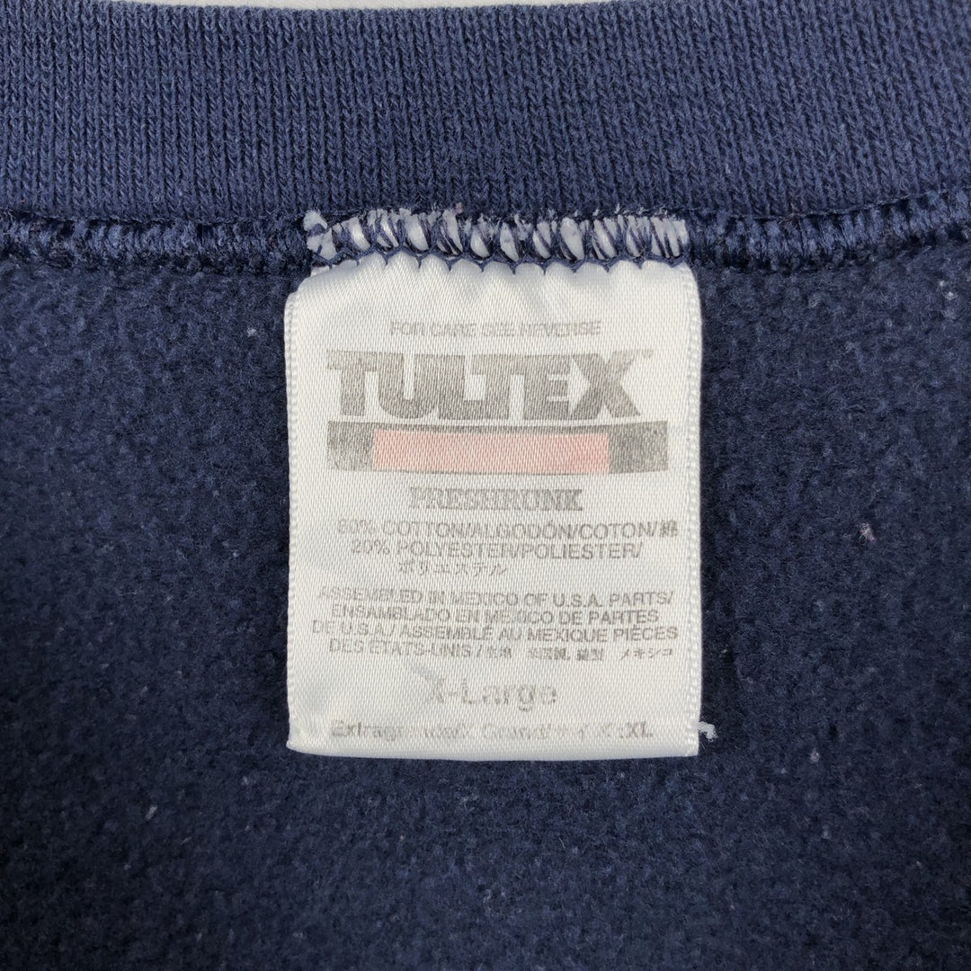 TULTEX Sweatshirt, Men's Size XL (equivalent) cotton navy blue type Vintage Second Hand