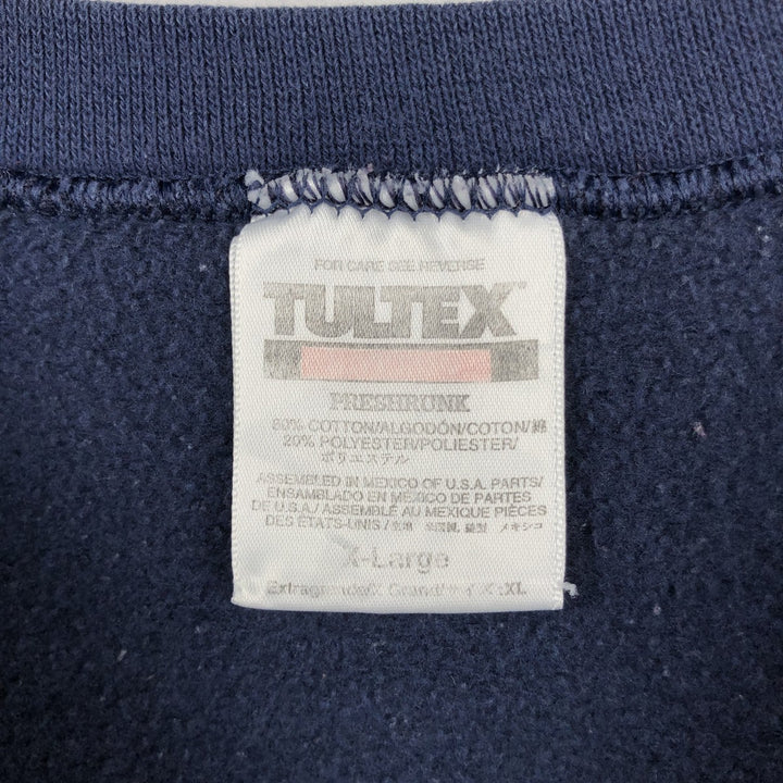 TULTEX Sweatshirt, Men's Size XL (equivalent) cotton navy blue type Vintage Second Hand