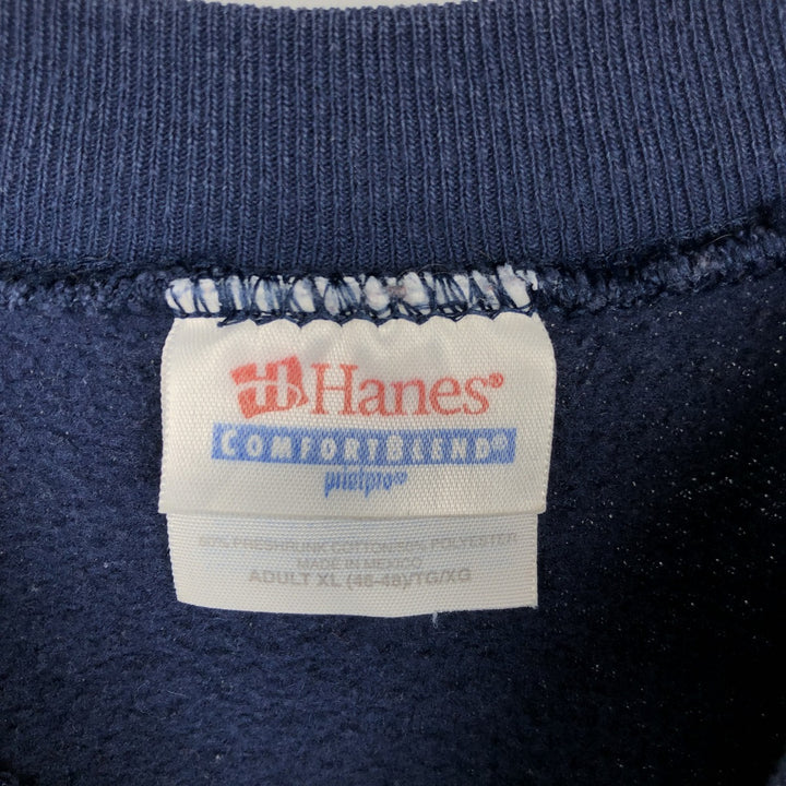 2000'S Hanes Betty Boop character sweatshirt, men's size XL (approx.) cotton navy blue type Vintage Second Hand