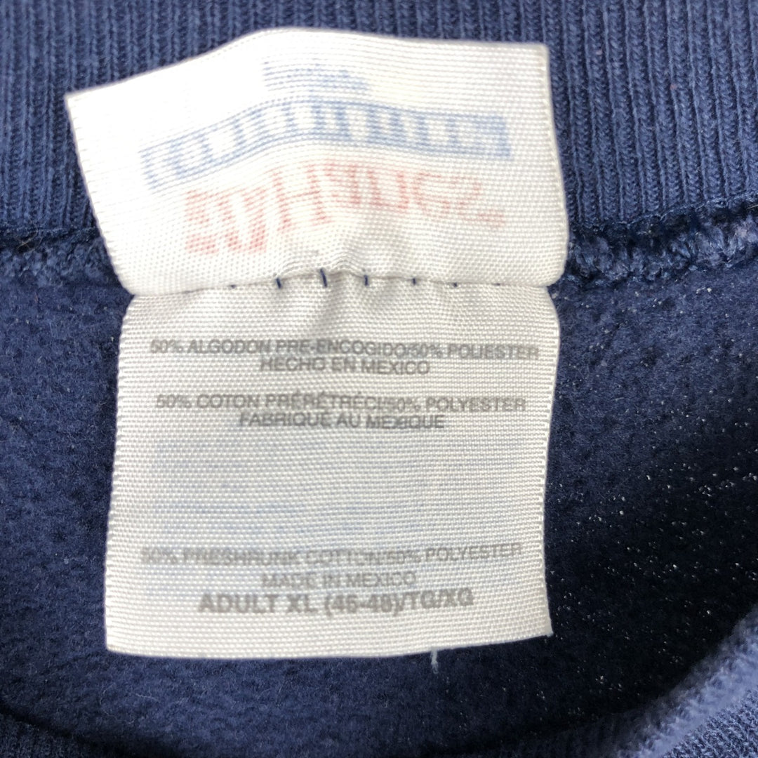 2000'S Hanes Betty Boop character sweatshirt, men's size XL (approx.) cotton navy blue type Vintage Second Hand