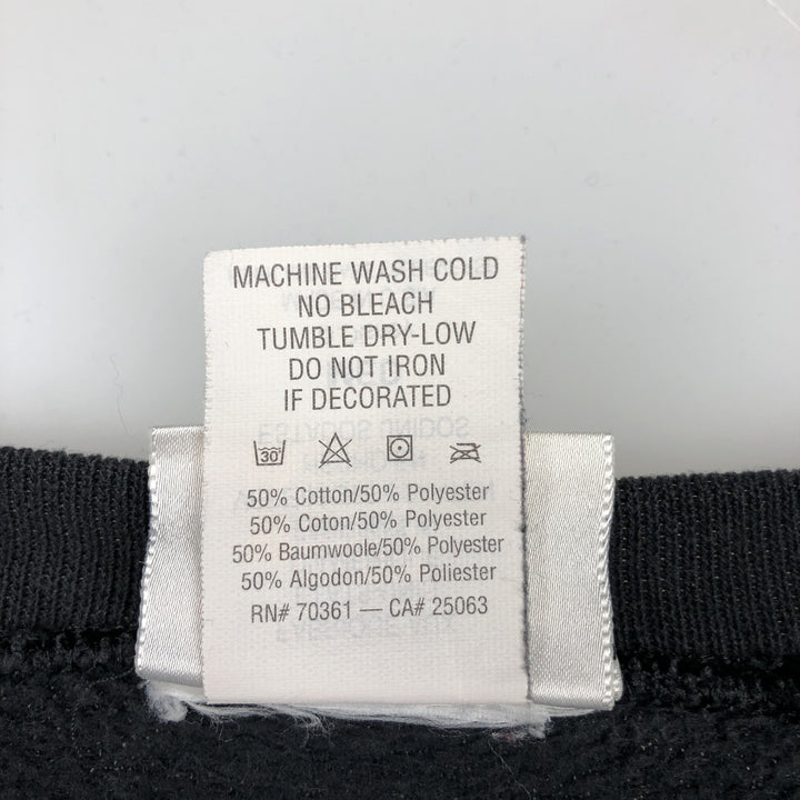 90'S Disney Character Sweatshirt, Made in USA, Men's Size M (approx.), Vintage cotton black type Vintage Second Hand