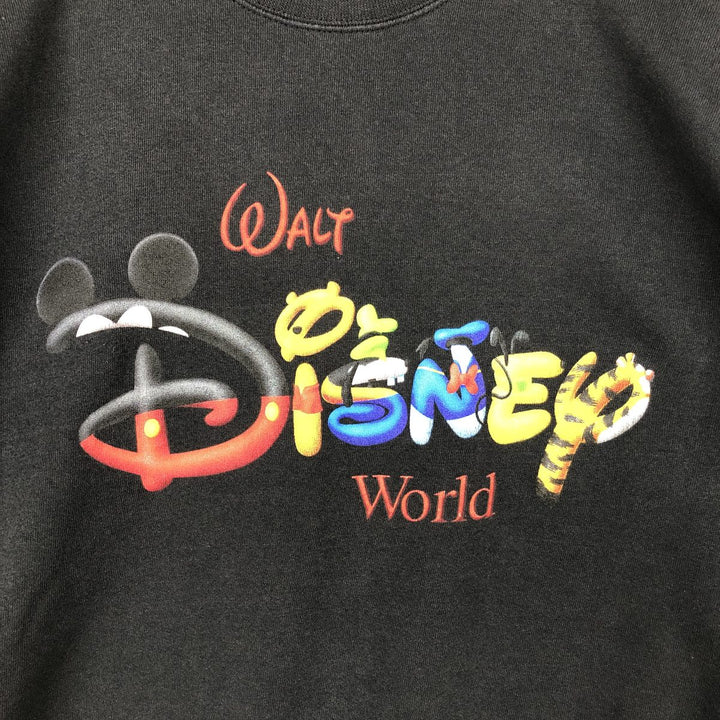 90'S Disney Character Sweatshirt, Made in USA, Men's Size M (approx.), Vintage cotton black type Vintage Second Hand