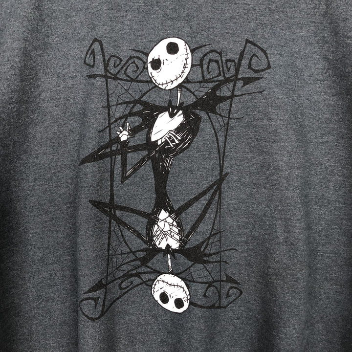 Nightmare Before Christmas Skull Pattern Character Sweatshirt (Men's XL equivalent) unclear Charcoal Vintage Second Hand