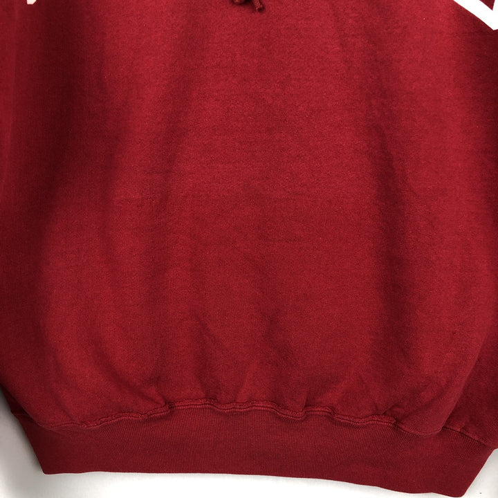 Vintage 90'S Russell College Pullover Hoodie, Made in USA, Men's XL cotton Red type red-purple Vintage Second Hand