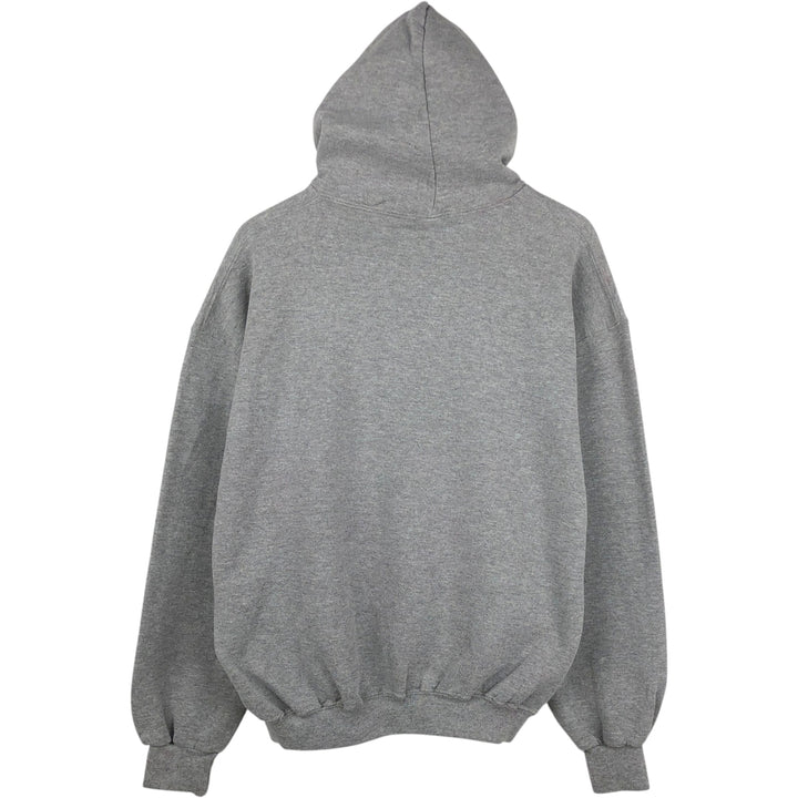 Russell Triple Print College Sweatshirt Pullover Hoodie, Men's Size XL polyester gray type Vintage Second Hand