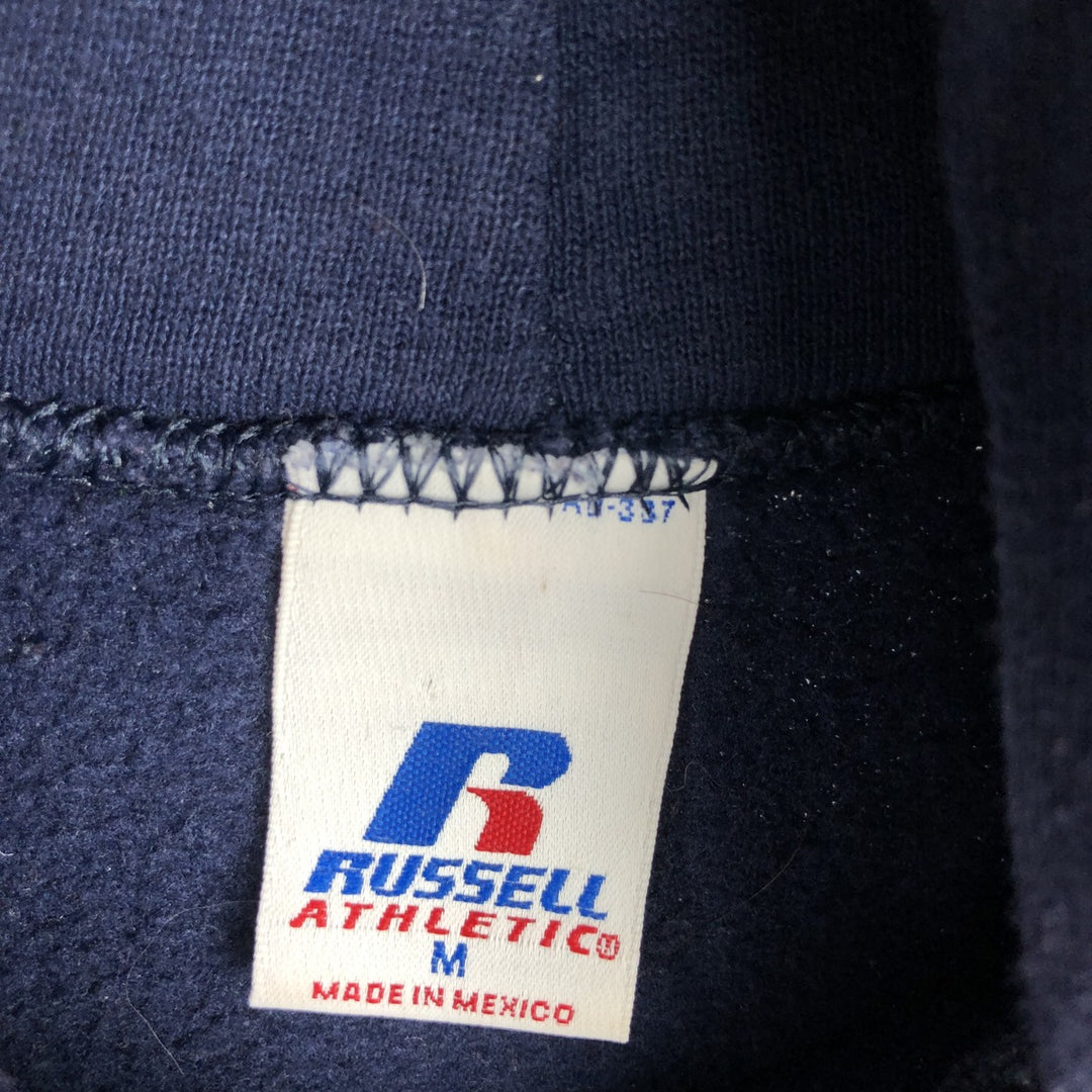 90'S Russell College Sweatshirt Pullover Hoodie, Men's M Size, Vintage cotton navy blue type Vintage Second Hand
