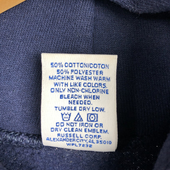 90'S Russell College Sweatshirt Pullover Hoodie, Men's M Size, Vintage cotton navy blue type Vintage Second Hand