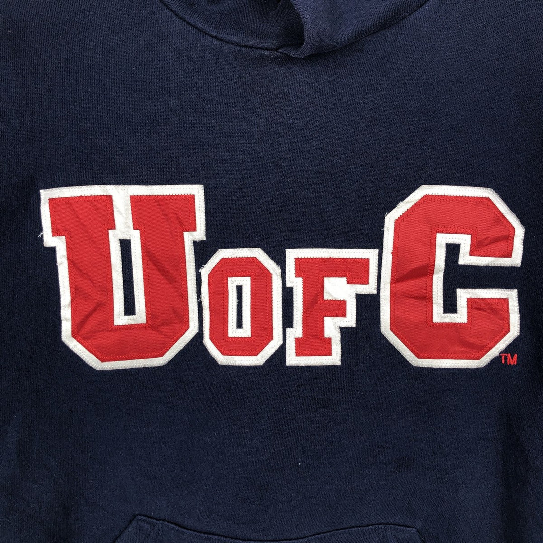 90'S Russell College Sweatshirt Pullover Hoodie, Men's M Size, Vintage cotton navy blue type Vintage Second Hand