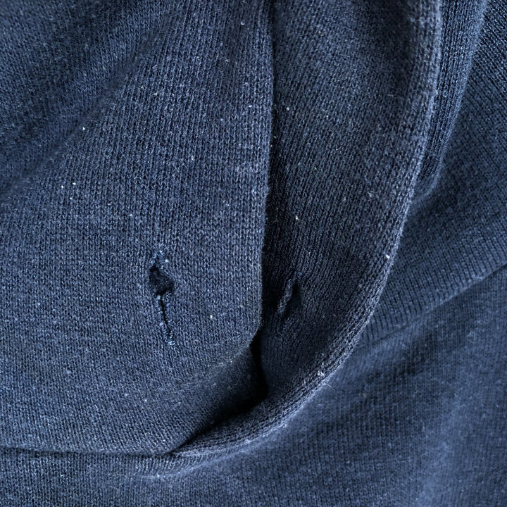 90'S Russell College Sweatshirt Pullover Hoodie, Men's M Size, Vintage cotton navy blue type Vintage Second Hand