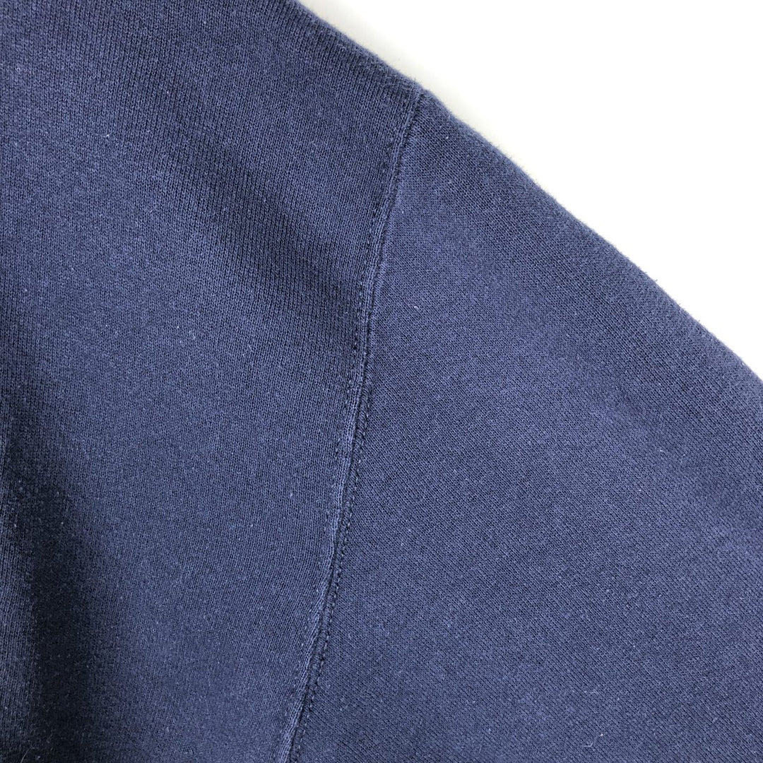 90'S Russell College Sweatshirt Pullover Hoodie, Men's M Size, Vintage cotton navy blue type Vintage Second Hand