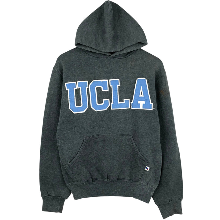 90'S Russell UCLA (University of California, Los Angeles) College Sweatshirt Pullover Hoodie, Men's Size S (approx.) cotton gray type Vintage Second Hand