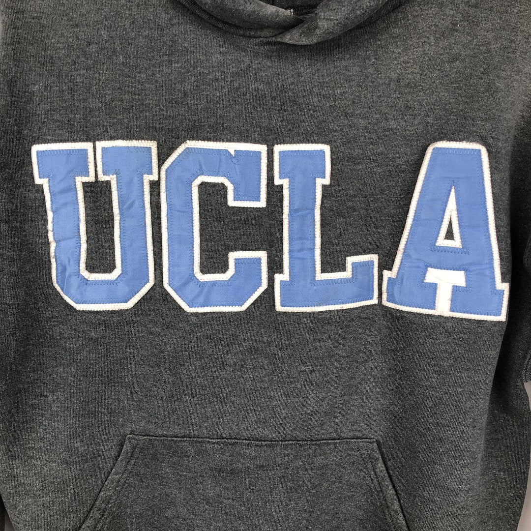 90'S Russell UCLA (University of California, Los Angeles) College Sweatshirt Pullover Hoodie, Men's Size S (approx.) cotton gray type Vintage Second Hand