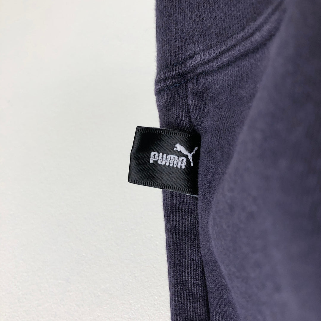 90s-00'S Puma sweatshirt pullover hoodie, men's size L equivalent, vintage. cotton navy blue type Vintage Second Hand