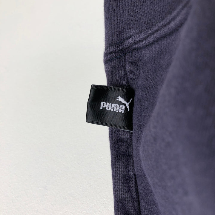 90s-00'S Puma sweatshirt pullover hoodie, men's size L equivalent, vintage. cotton navy blue type Vintage Second Hand
