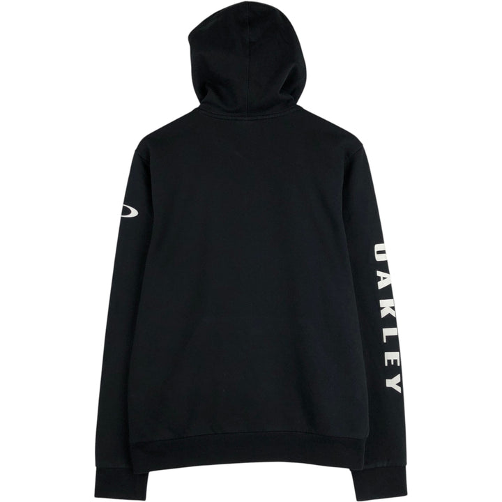 Oakley sweatshirt pullover hoodie, men's size M (approx.) cotton black type Vintage Second Hand