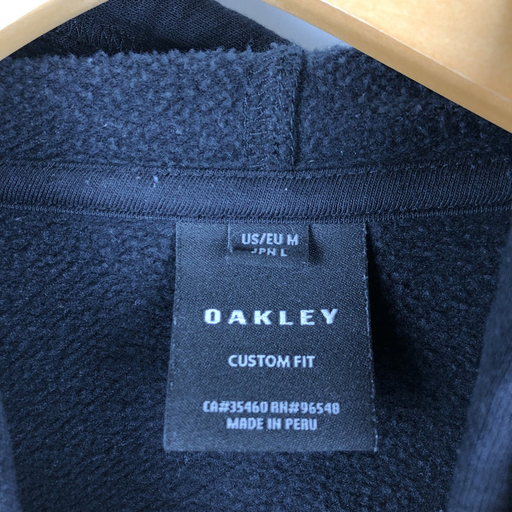 Oakley sweatshirt pullover hoodie, men's size M (approx.) cotton black type Vintage Second Hand