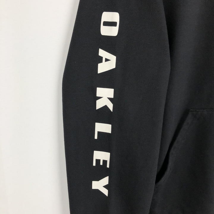 Oakley sweatshirt pullover hoodie, men's size M (approx.) cotton black type Vintage Second Hand