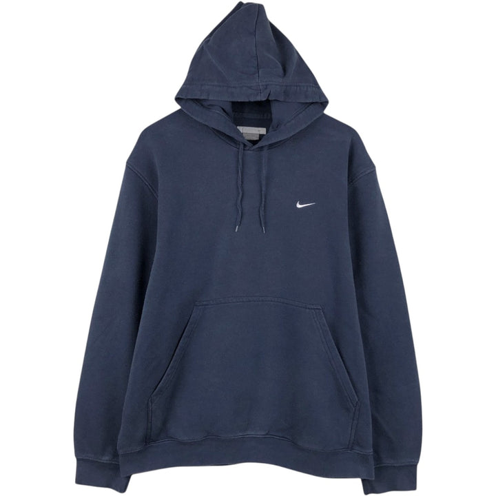 00'S Nike Sweat Pullover Hoodie Men's Size L cotton navy blue type Vintage Second Hand