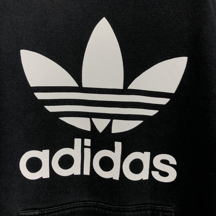 Adidas Originals Sweatshirt Pullover Hoodie, Men's Size L cotton black type Vintage Second Hand